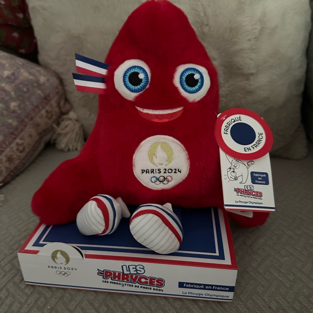 Paris 2024 Red Stuffed Toy